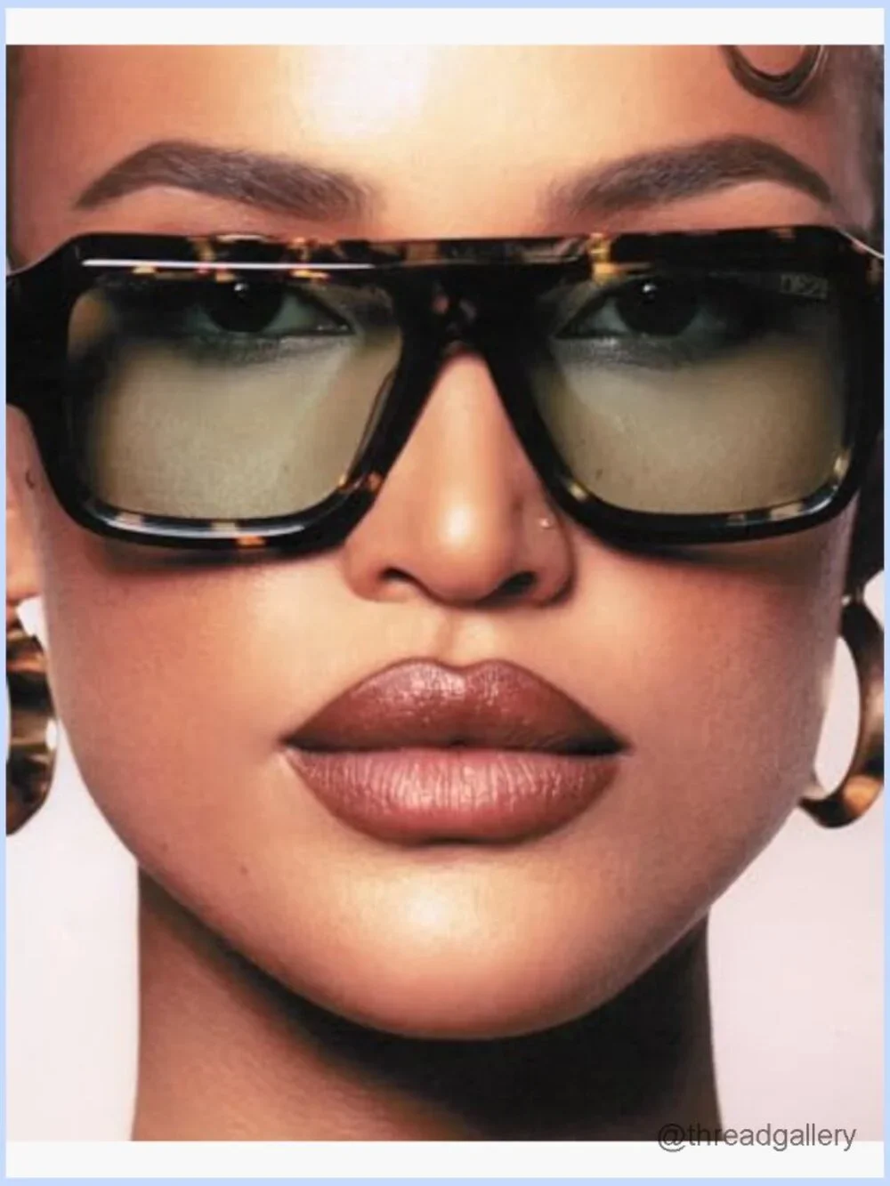Square Aviator Sunglasses Oversized Acetate Frame CR39 Lenses UV Protection